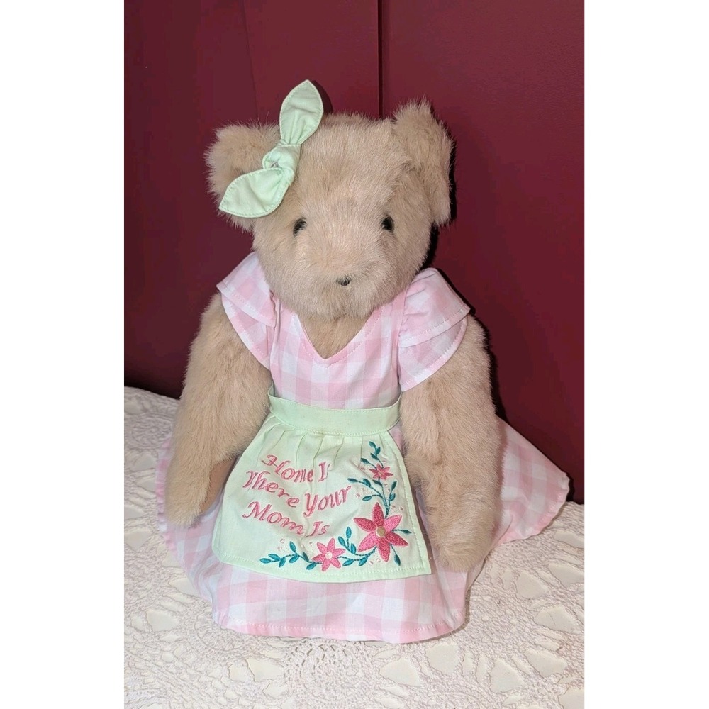 Vermont Teddy Bear 15" Handmade Plush Bear Home Is Where Our Mom Is Mother's Day